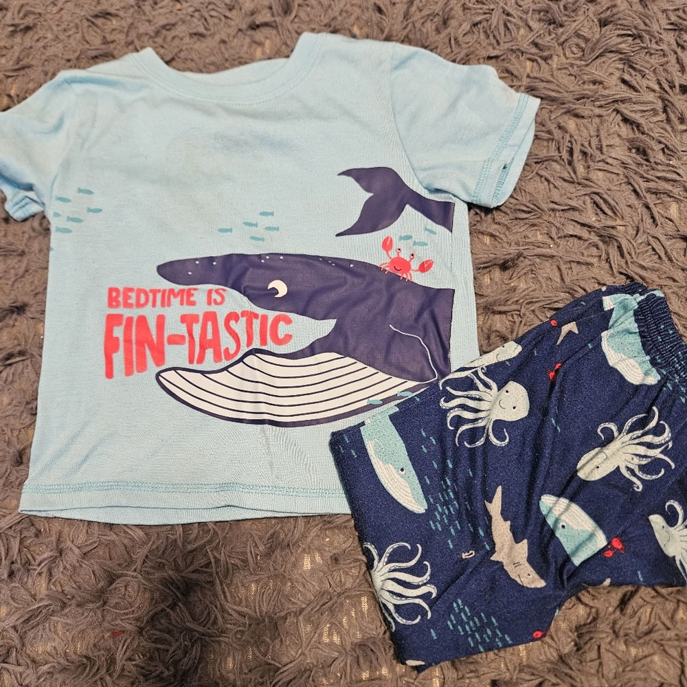 COPY - Blue Whale Pajama Set Toddler Boy's 4T